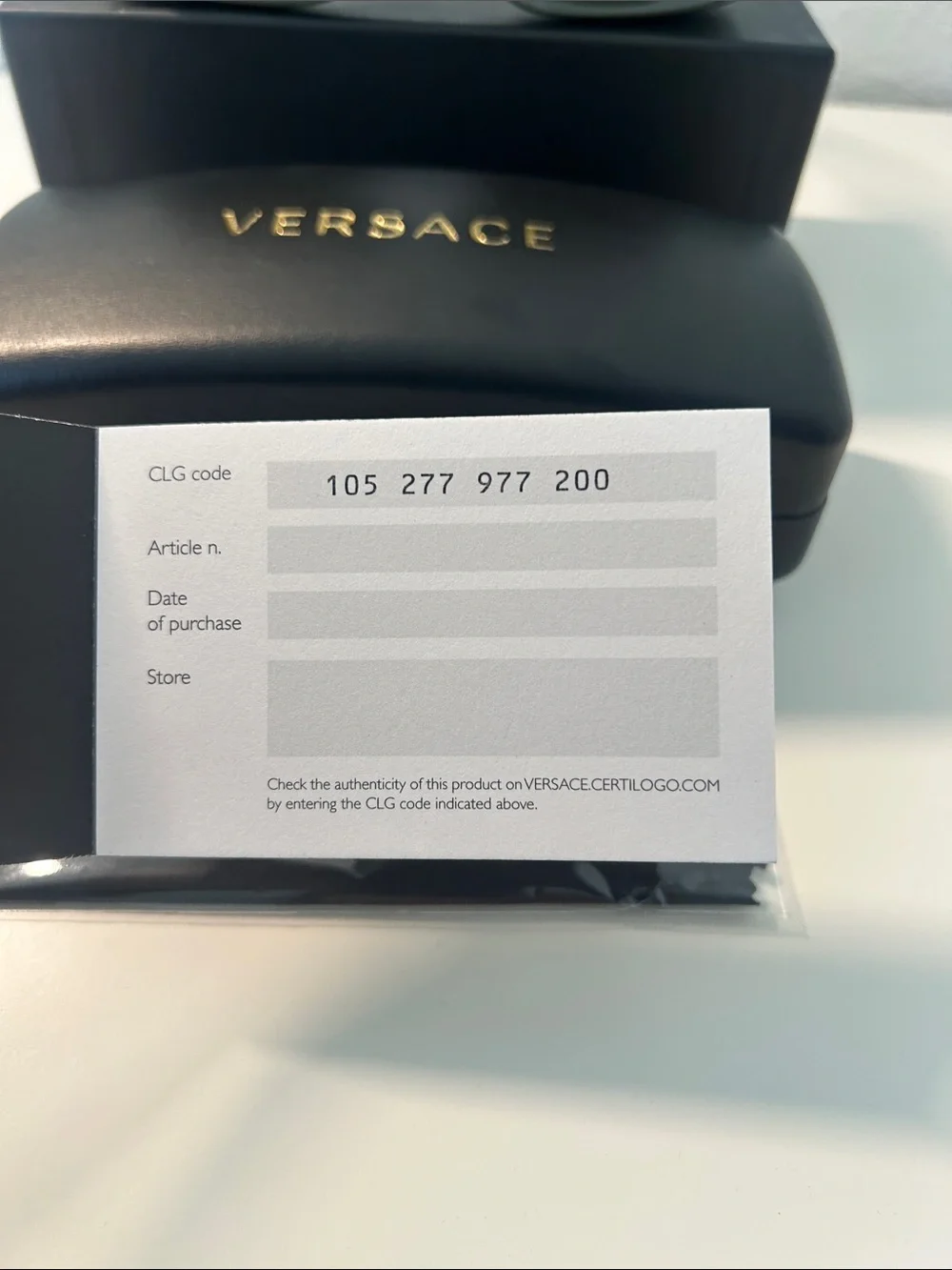 Versace selling pair